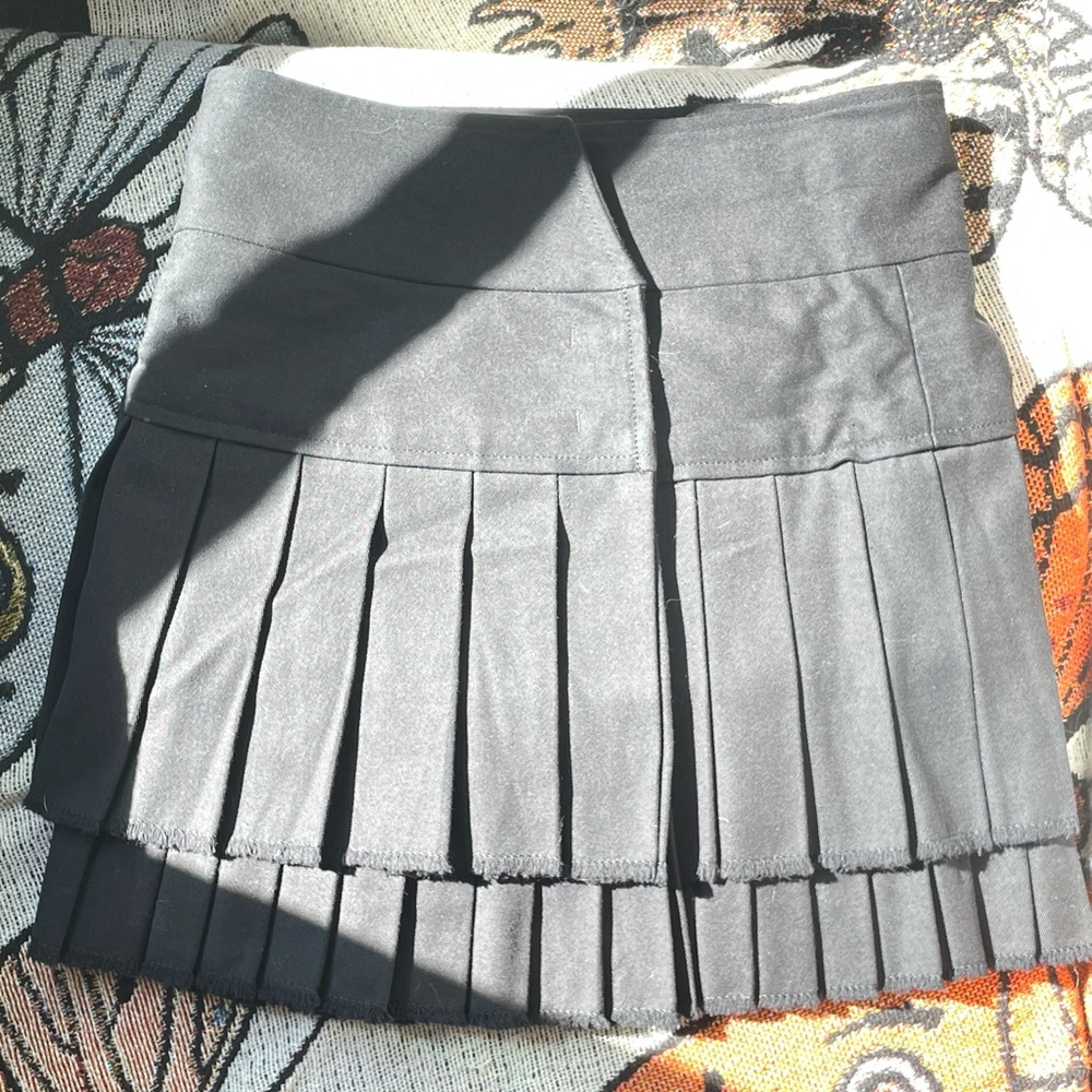 Isabel Marant Black Pleated Mini Skirt